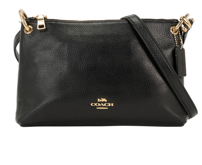Coach Mia Crossbody, &pound;130, Handbags, Black, Leather, Front view